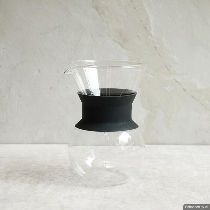 Coffee Glass Server with Silicon Handle 200ml