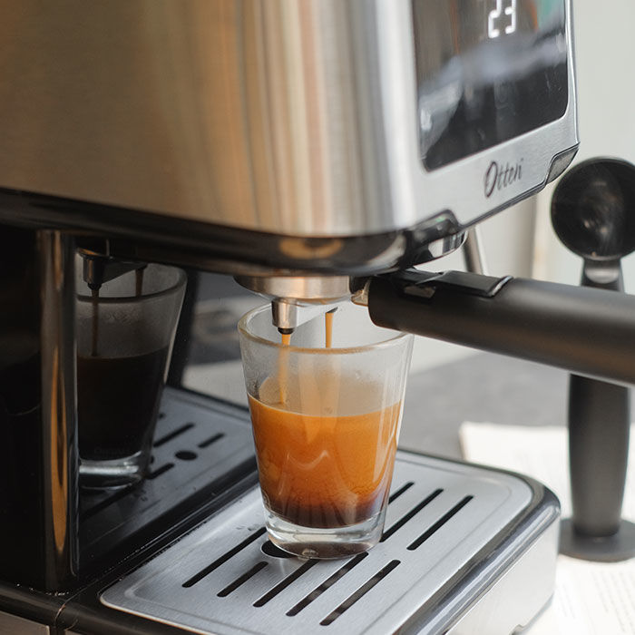 Otten Mesin Kopi Espresso 15 Bar Layar Sentuh