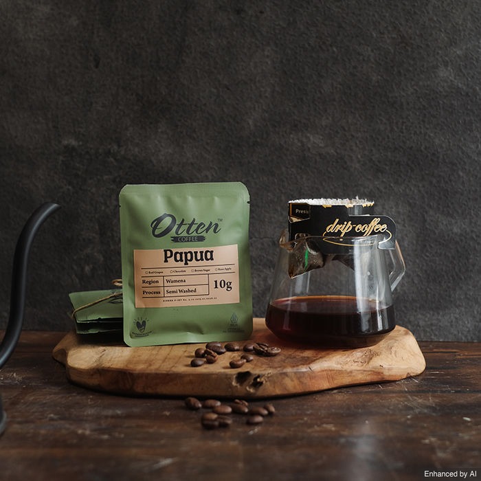 Otten Drip Coffee Kopi Arabica Papua Single Origin (isi 5 Sachet)