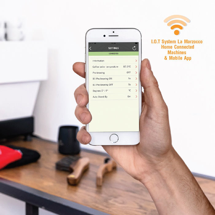 Smartphone dan mesin kopi