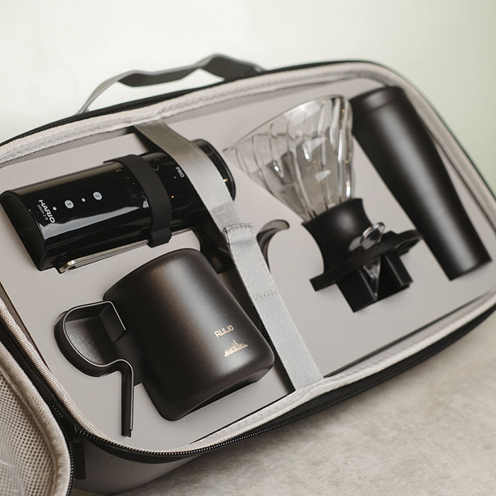alat kopi praktis liburan hario coffee travel set