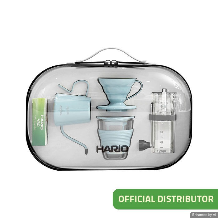 Hario - Alat Seduh Saringan Kopi & Teh Gift Box Blue