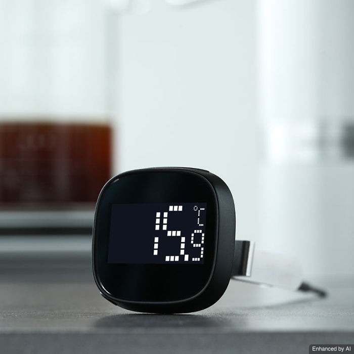 MHW-3BOMBER - Termometer Kopi Digital 100°C - Pengukur Suhu Air Panas - Black