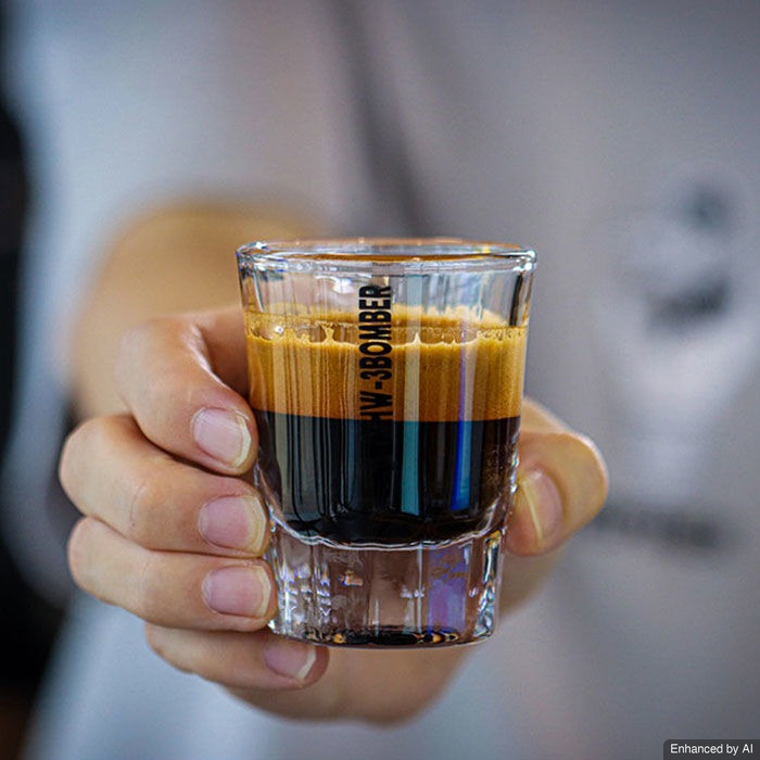 MHW-3BOMBER - OZ Cup 50ml - Gelas Ukur Espresso Shot Glass