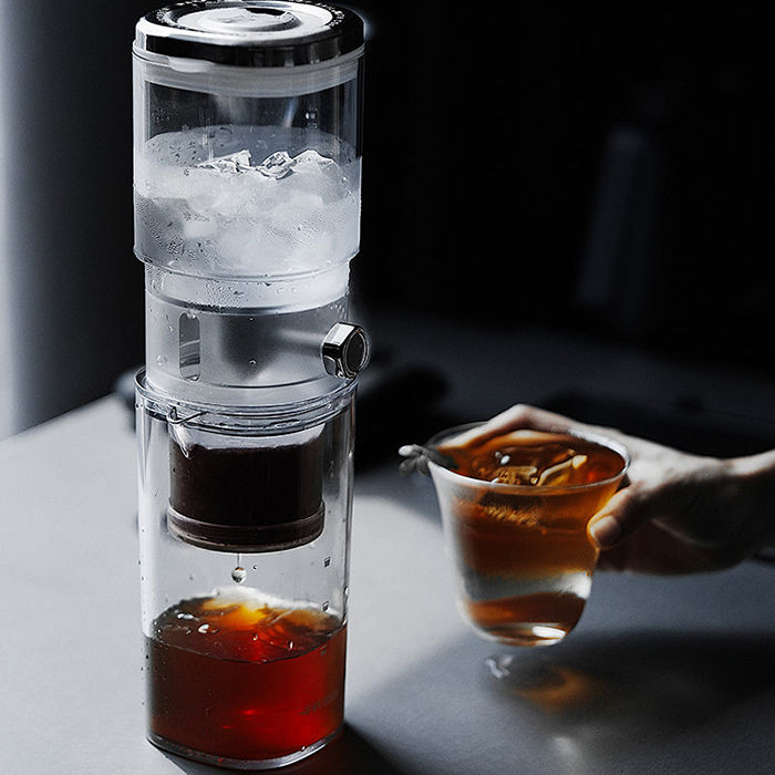 MHW-3BOMBER - Fresh Ice Dripper Cold Drip Coffee Maker 400ml Kopi Cold Drip + Free Paper Filter 100pcs - Transparent
