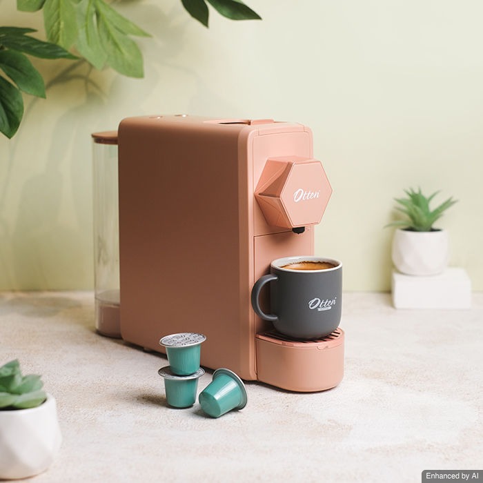 Otten O10 Opresso Mesin Kopi Kapsul (Dusty Pink)
