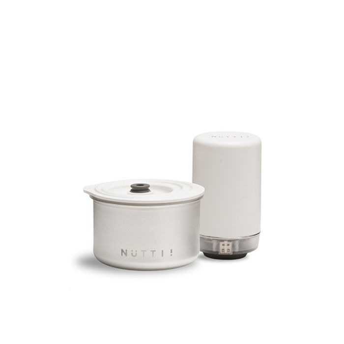 Nuttii Toples Kopi Kedap Udara Air Pump Aluminum Tank