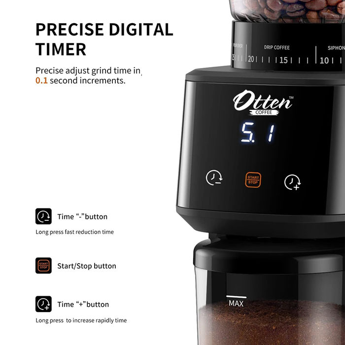 Otten Caffizio Digital Electric Grinder