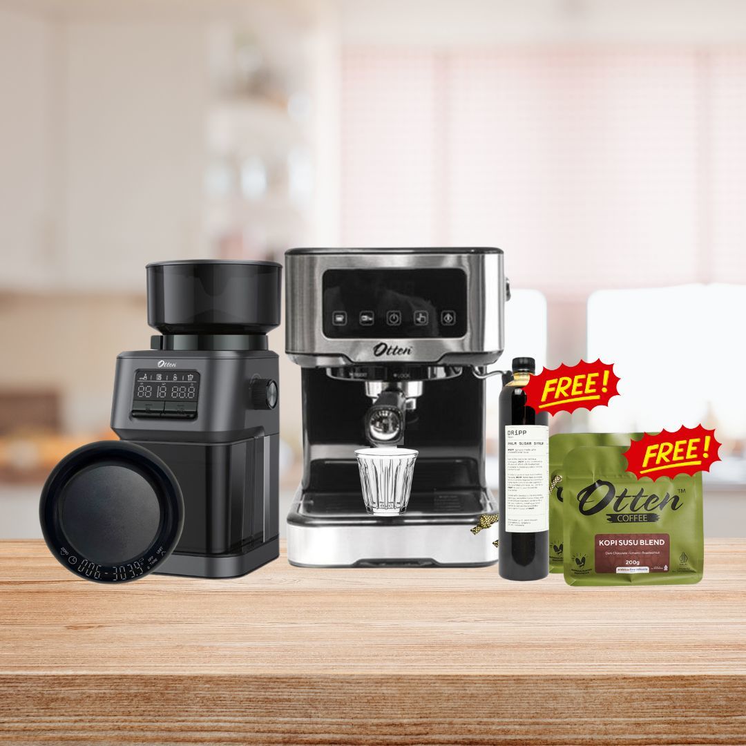 Grinder Grindio + Mesin Kopi Ottura
