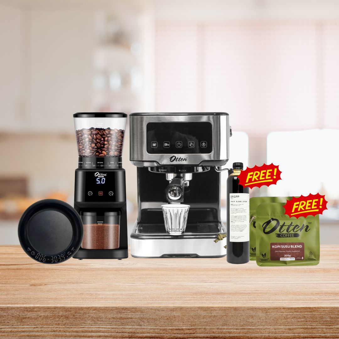 Grinder Kopi + Mesin Kopi Ottura