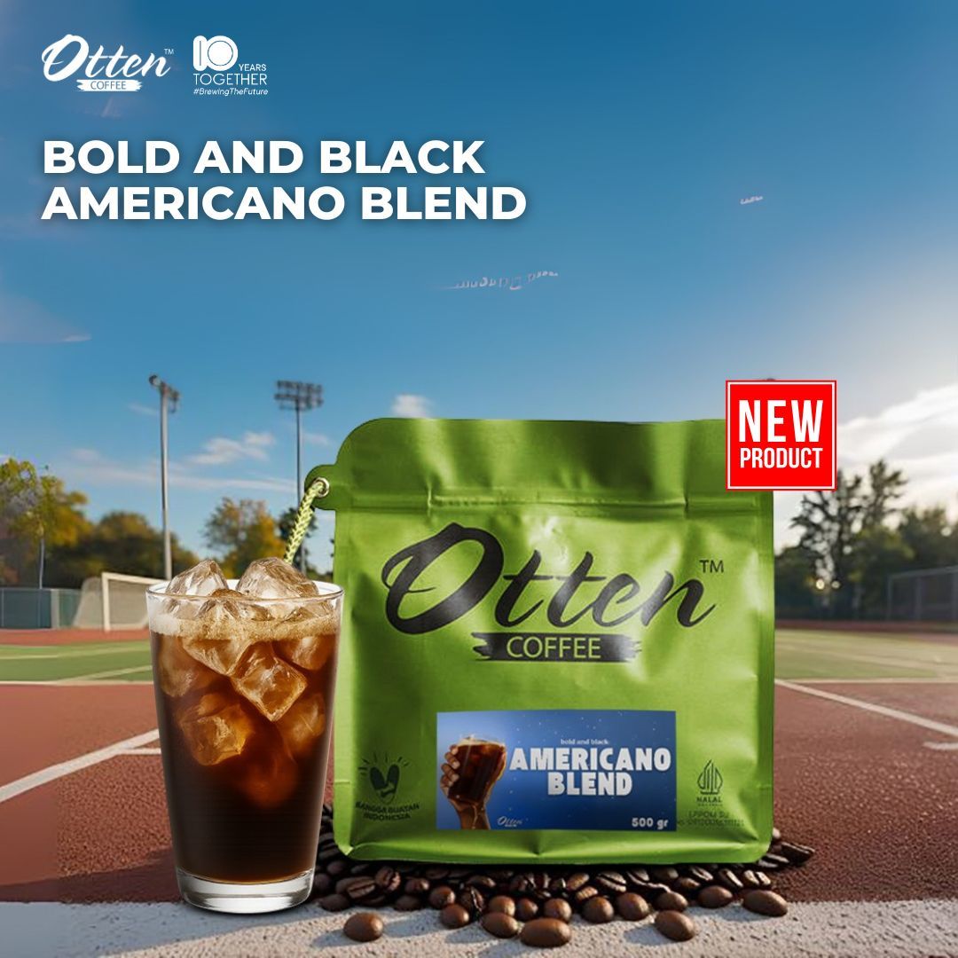 Bold and Black Americano Blend 500gr - Biji Bubuk Kopi Arabica Otten Coffee