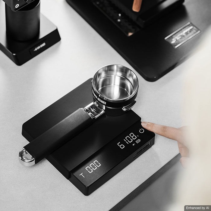 MHW-3BOMBER - Cube Coffee Scale 3.0 Pro Max - Timbangan Kopi Digital 2kg / 0.1gr Akurasi - Rechargeable Waterproof Black