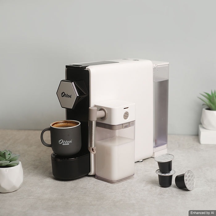 Otten O10 Opresso Capsule Coffee Machine with Milk Frother