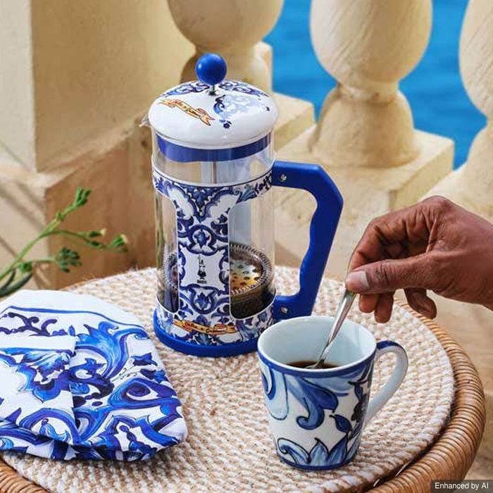 Bialetti - Coffee Press Dolce Gabbana Blu Mediterraneo - 1L