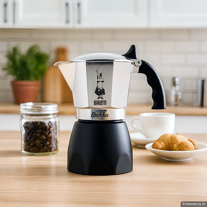 Bialetti - Brikka Black 4 Cups