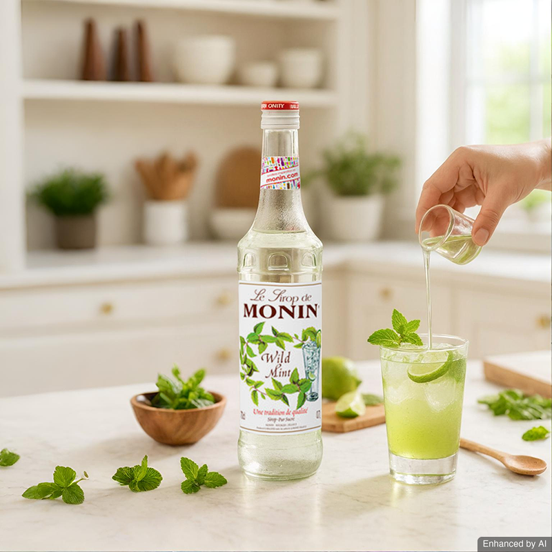 sebotol monin syrup wild mint