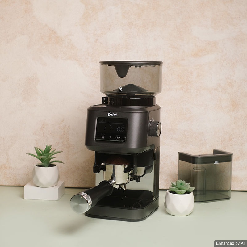 Otten Grindio - Smart Electric Coffee Grinder Stainless Burr with Portafilter Holder | Mesin Penggiling Kopi Otomatis