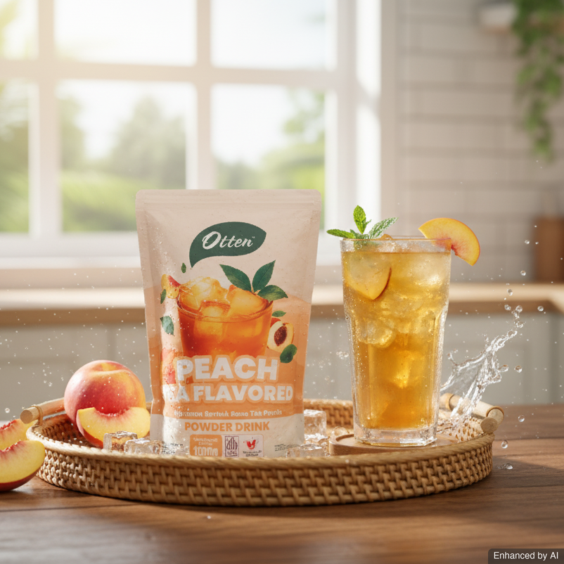 Otten - Minuman Serbuk Rasa Peach Tea Powder - 1 Kg