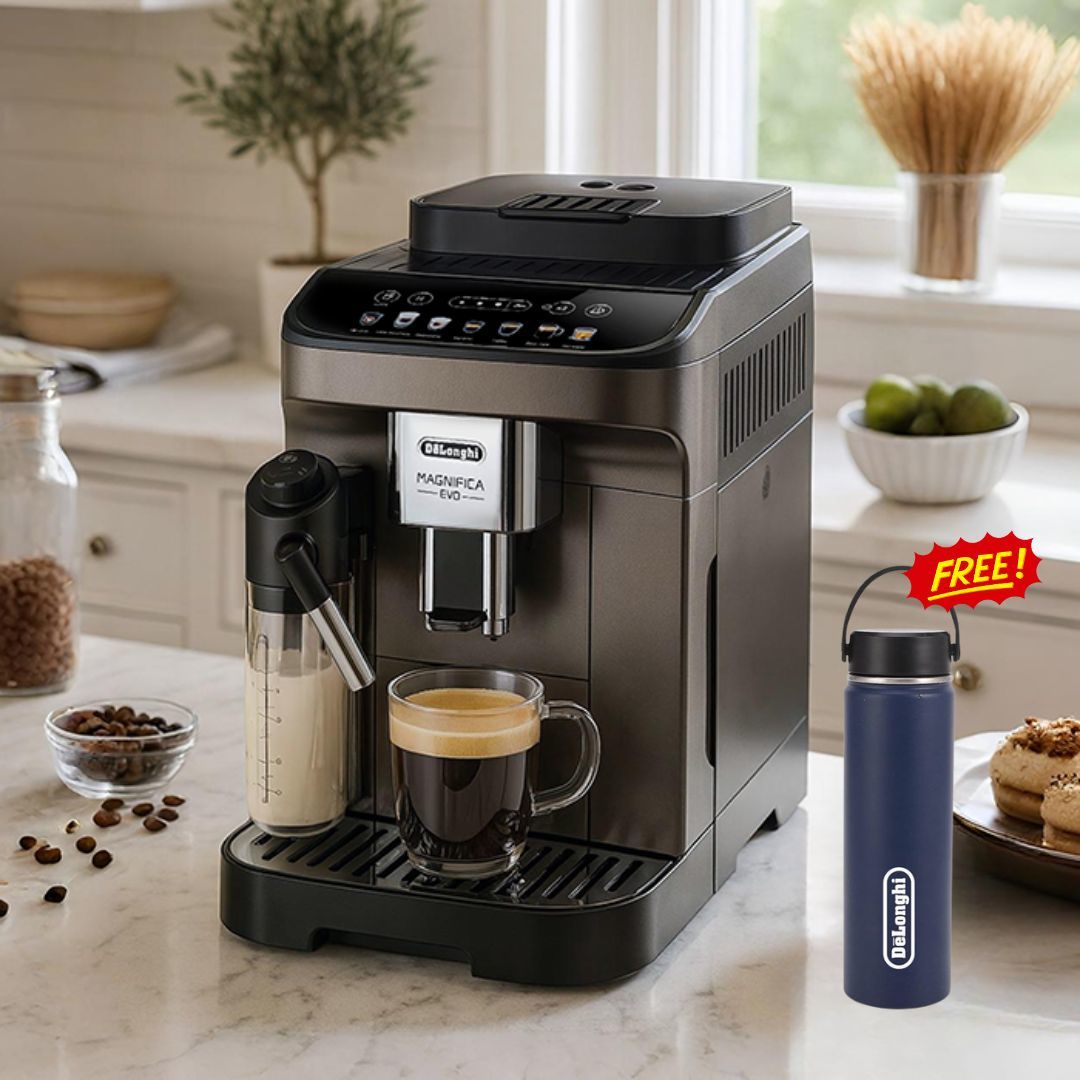 DeLonghi Special Bundle - Fully Automatic Magnifica Evo ECAM 290.81.TB free Tumbler 600ML