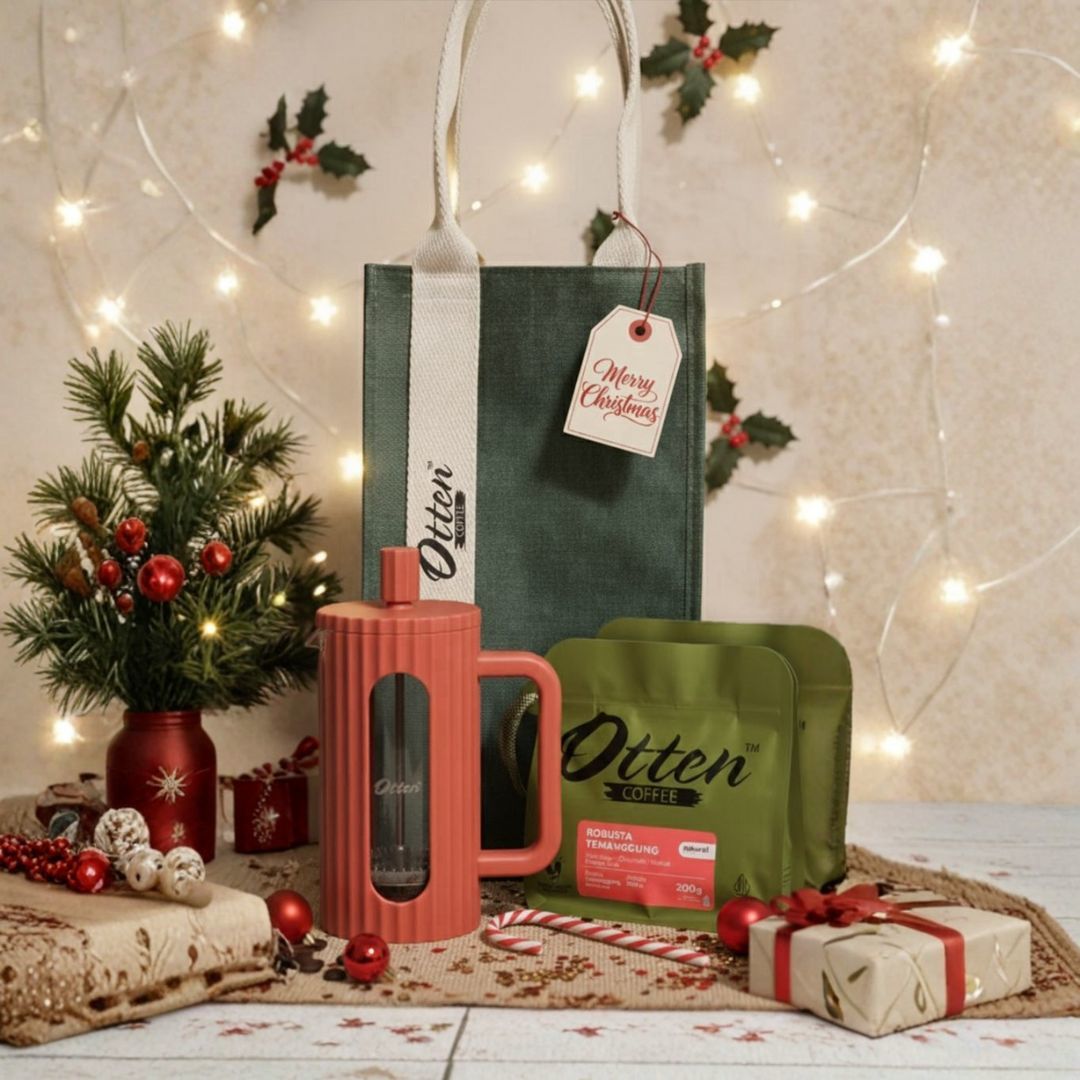 Hampers Natal Kaia French Press + Kopi
