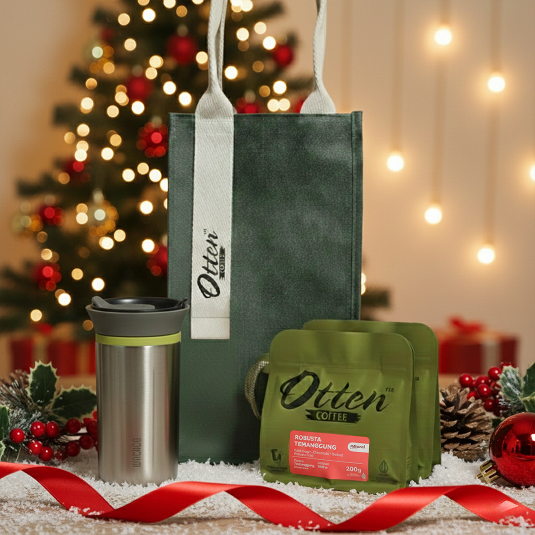 Hampers Natal Wacaco Cuppamoka Tumbler Seduh + Kopi