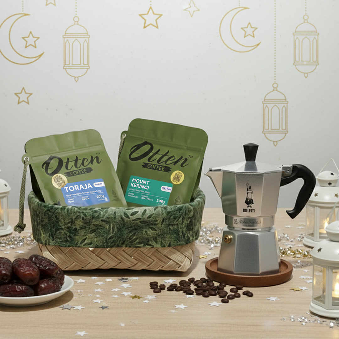 Hampers Ramadhan - Alat Kopi Bialetti Moka Express 1 Cup + Kopi Arabica