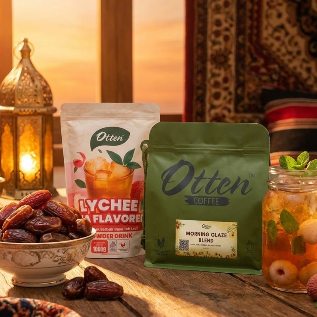 Paket Ramadhan - Morning Glaze Blend 500gr + Minuman Serbuk Rasa Lychee Tea Powder 1Kg
