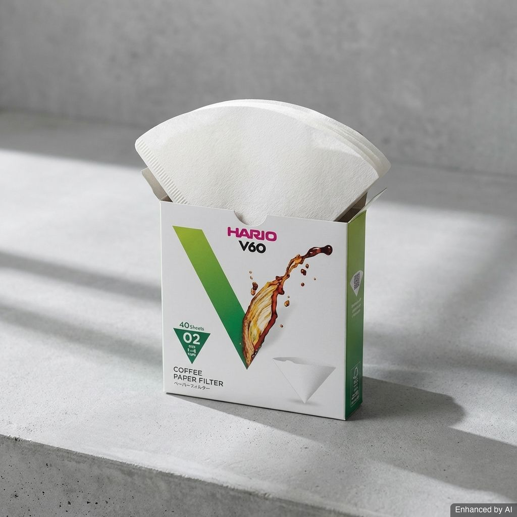 Hario - Kertas Saringan Kopi V60 Paper Filter VCF-02-40W (40lbr)