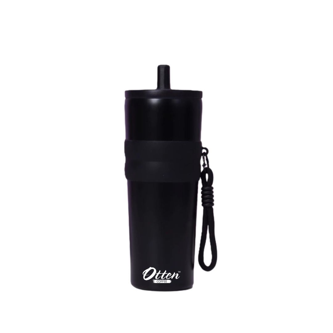 Otten - Tumbler Botol Air Stainless Steel Anti Tumpah dengan Sedotan 650ml