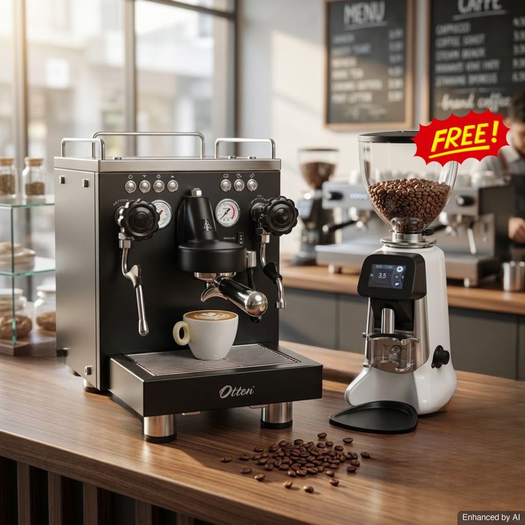 Paket Mesin Kopi Commercial Espresso Machine 1GR with PID Group Head (Castro 330J) Free HeyCafe Buddy Grinder