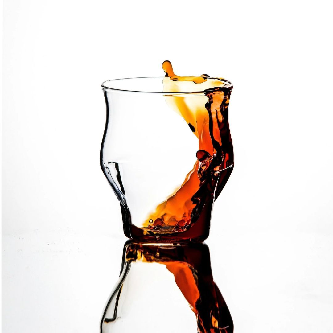 Icosa AVENSI WAVE - Alto Tasting Glass Black - Sensory Palate Coffee Cup Gelas Kaca Borosilicate Tahan Panas