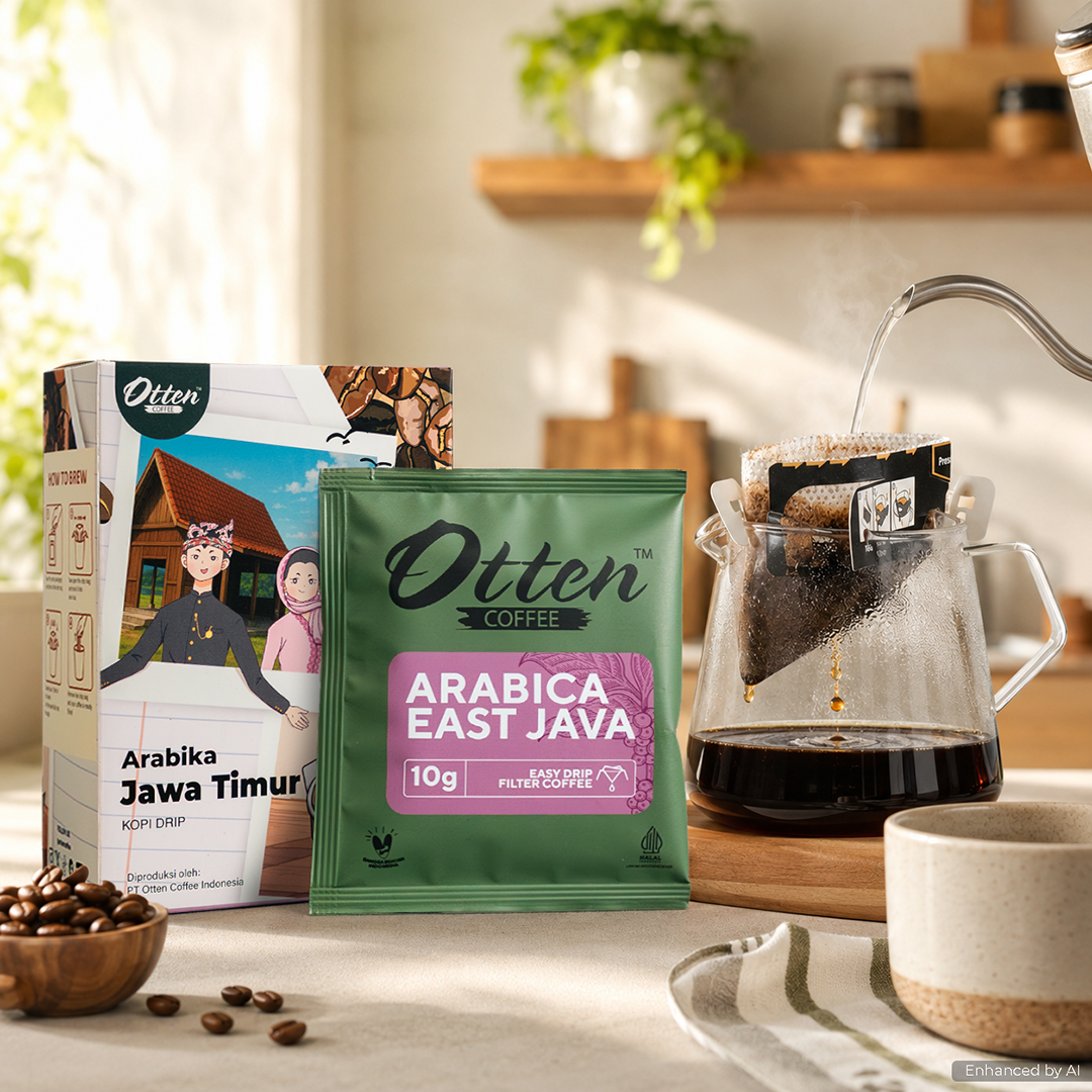 Otten - Drip Coffee Kopi Arabica East Java Single Origin Isi 5 Sachet