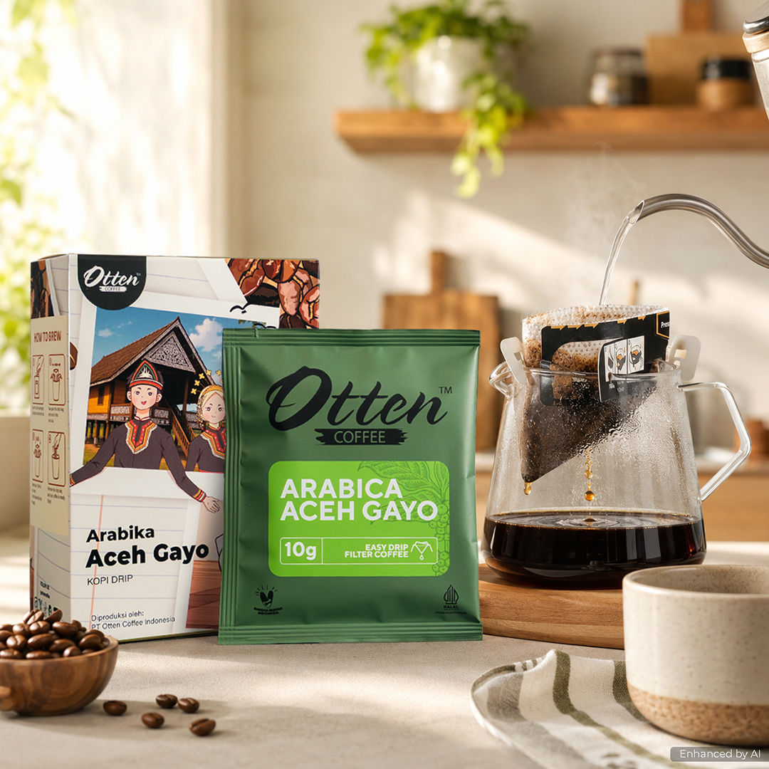 Otten - Drip Coffee Kopi Arabica Aceh Gayo Single Origin Isi 5 Sachet