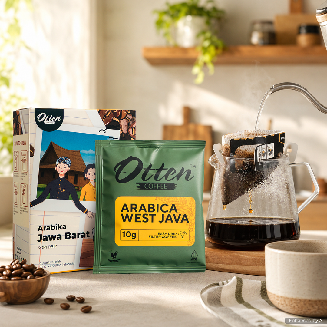 Otten - Drip Coffee Kopi Arabica West Java Single Origin Isi 5 Sachet