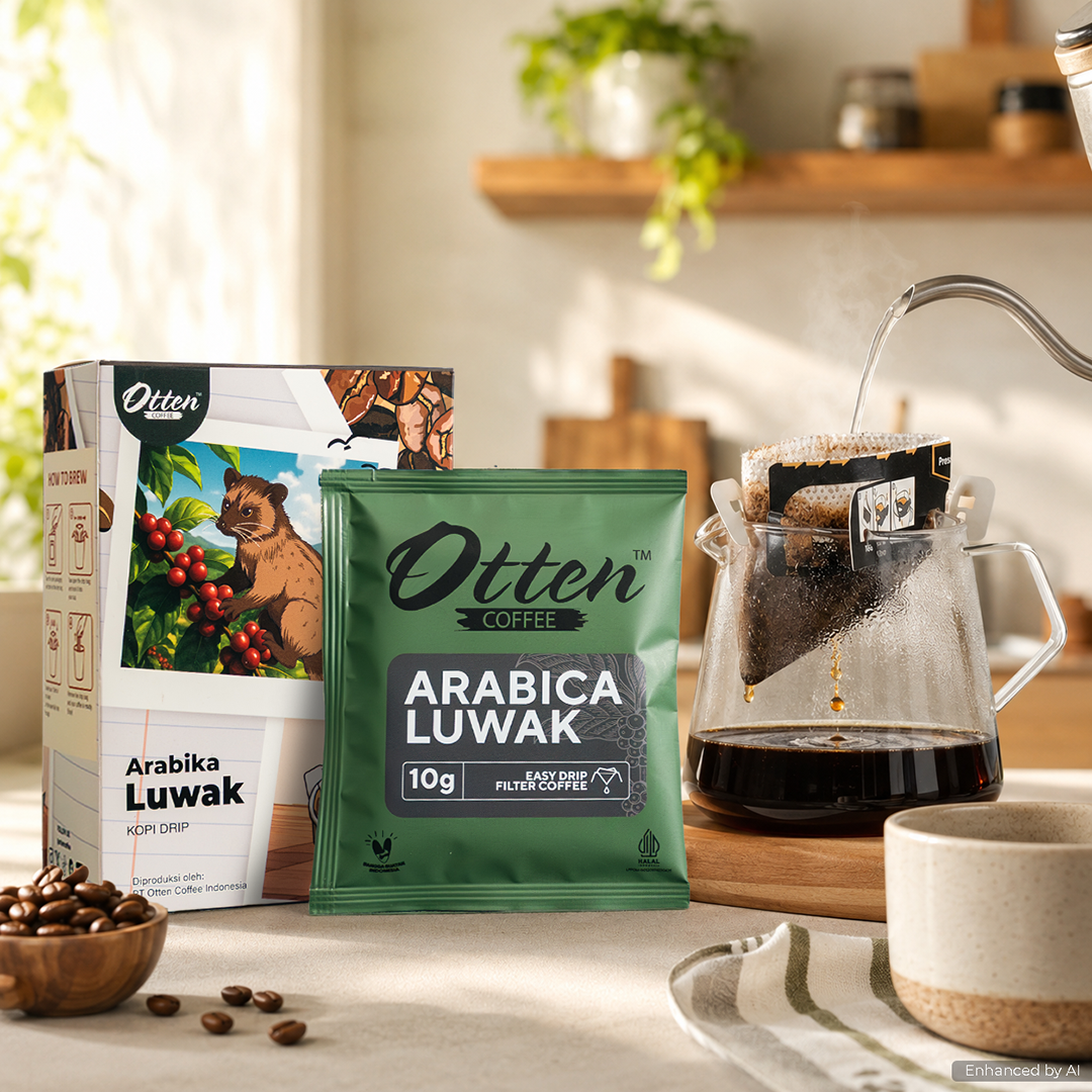 Otten - Drip Coffee Kopi Arabica Luwak Single Origin Isi 5 Sachet