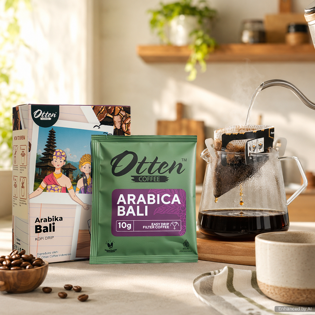 Otten - Drip Coffee Kopi Arabica Bali Single Origin Isi 5 Sachet