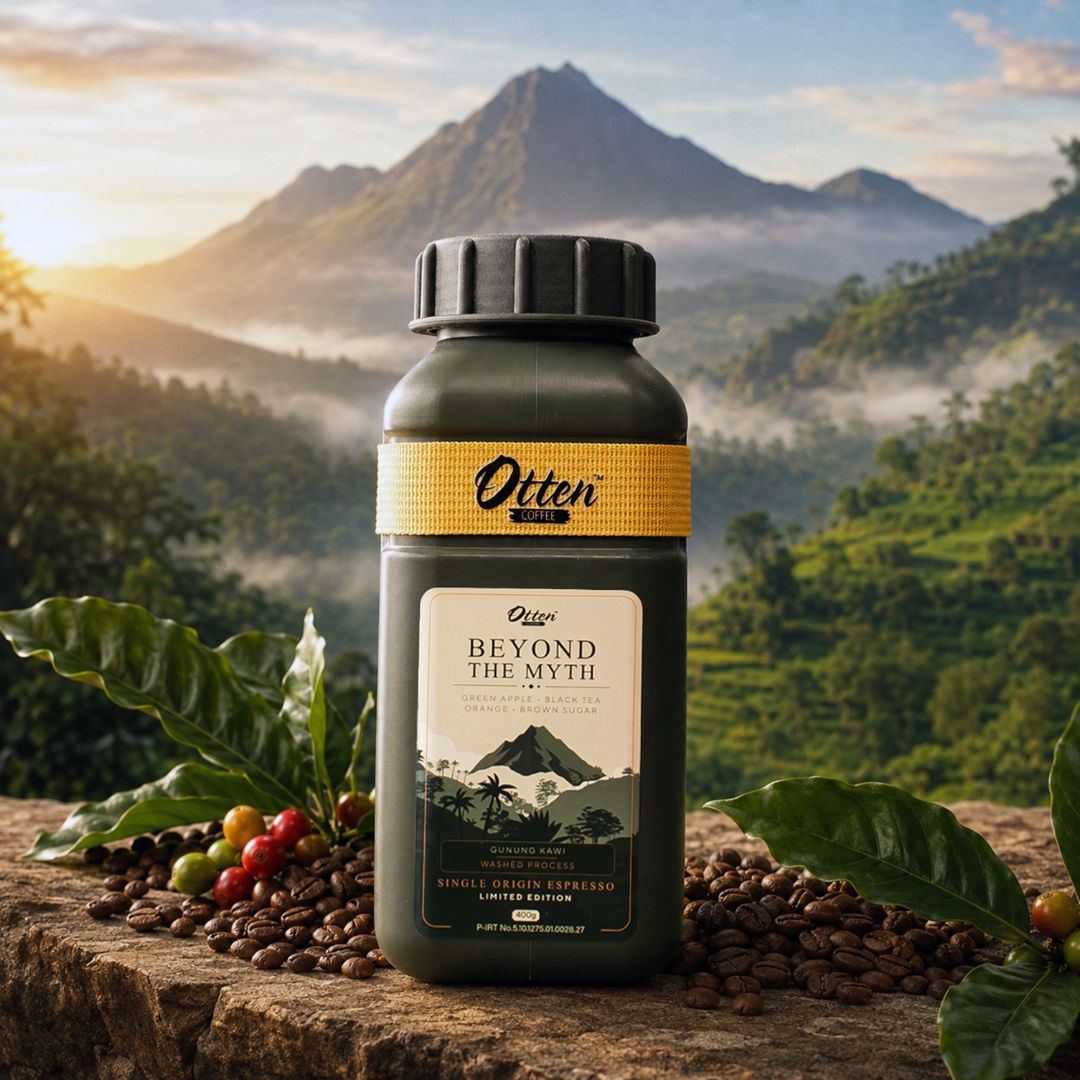 Gunung Kawi Single Origin Espresso 400gr - Biji Bubuk Kopi Arabica Otten Coffee