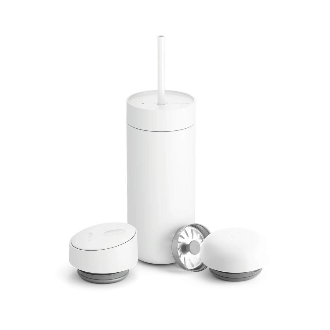 Fellow - Carter 3-in-1 Sip System (Matte White, 16oz)