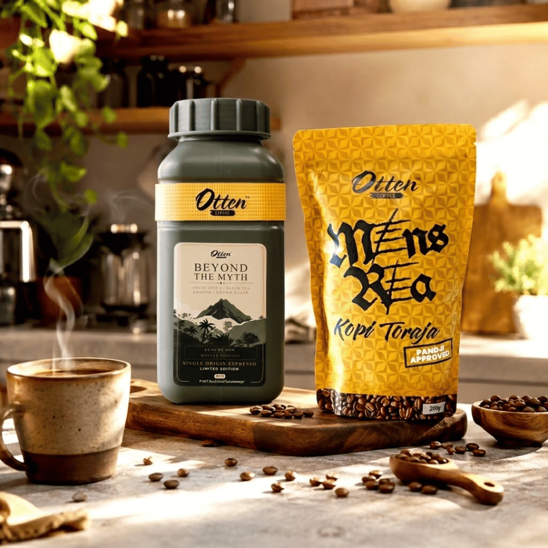 Paket Bundling - Kopi Gunung Kawi Single Origin Espresso 400gr x Mens Rea Toraja