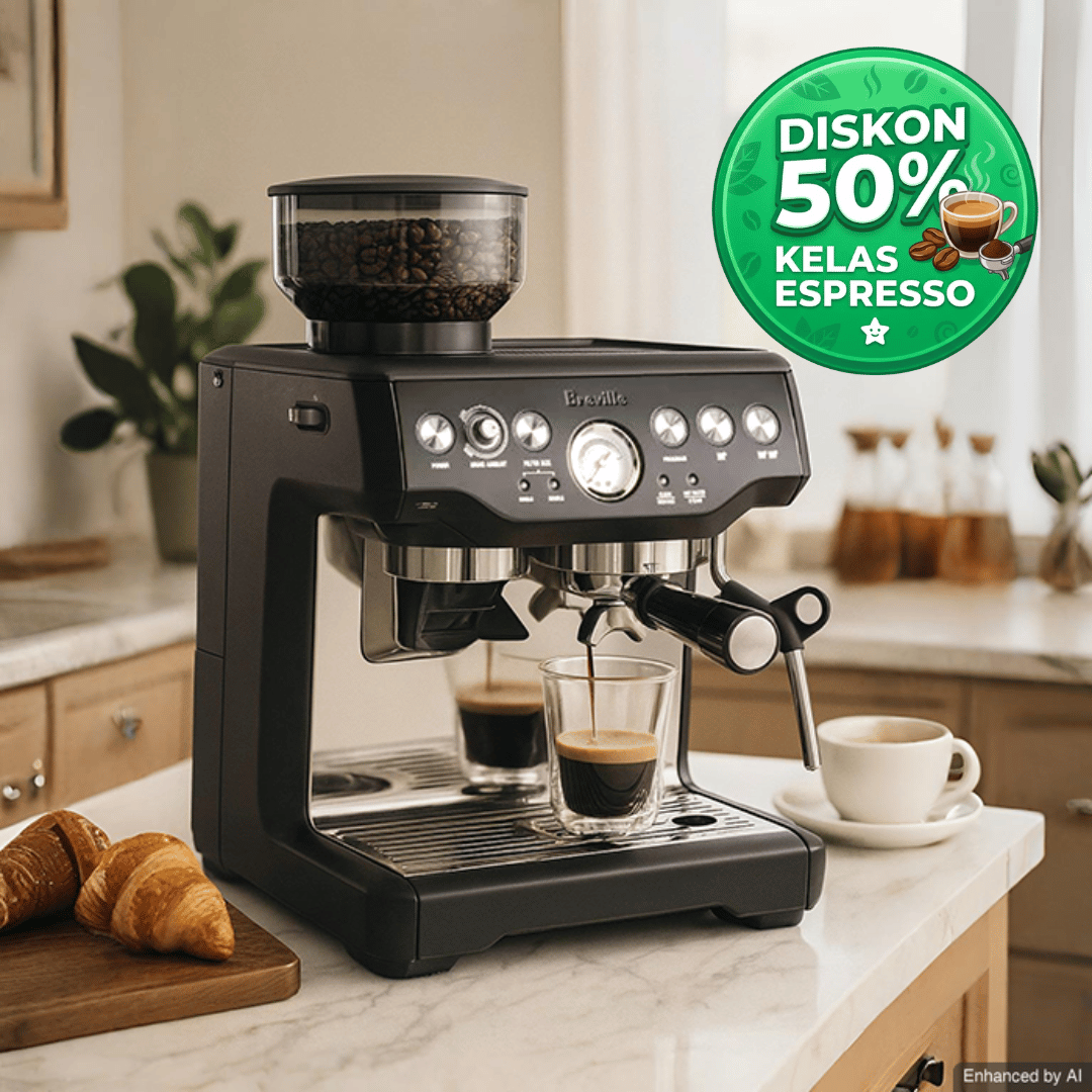Breville - Coffee Machine The Barista Express (Black Truffle) - BES870BTR