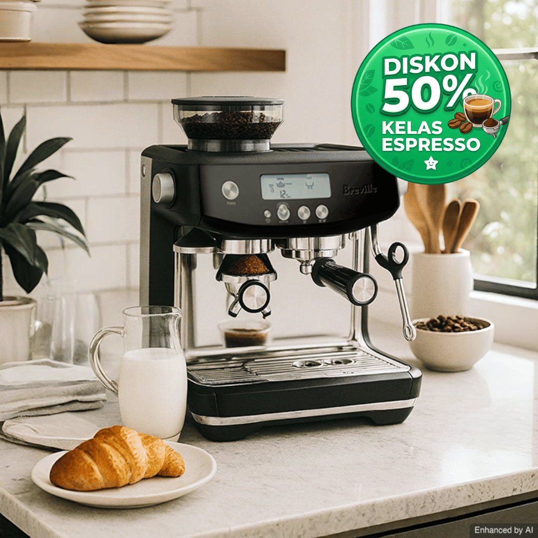 Breville - Coffee Machine The Barista Pro (Black Truffle) - BES878BTR