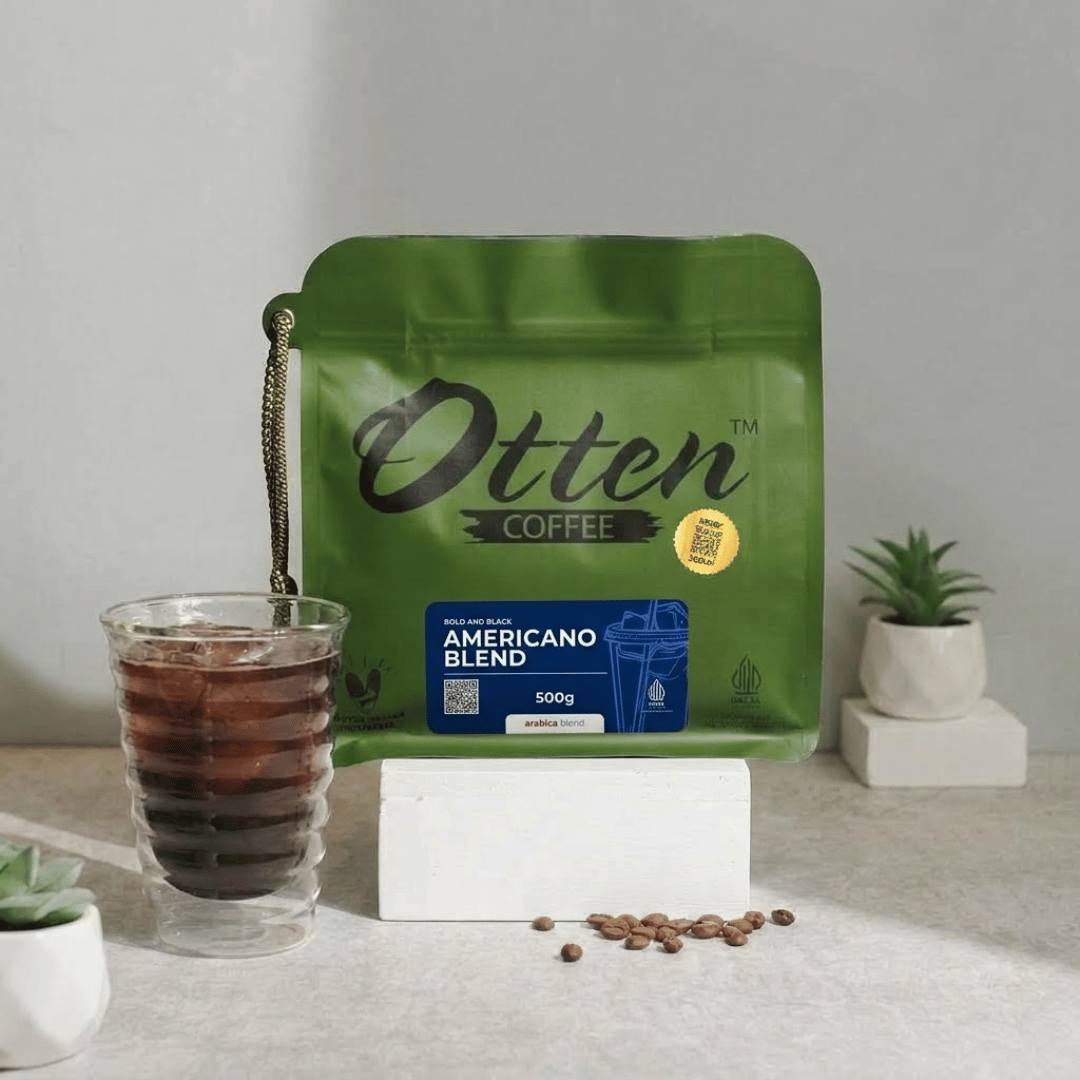 Bold and Black Americano Blend 500gr - Biji Bubuk Kopi Arabica Otten Coffee